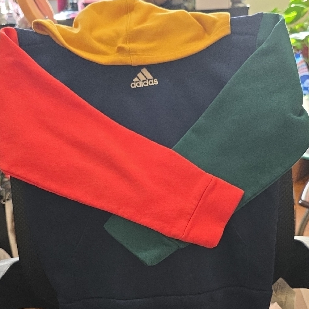 Adidas Men's Colorblock Crewneck Sweater